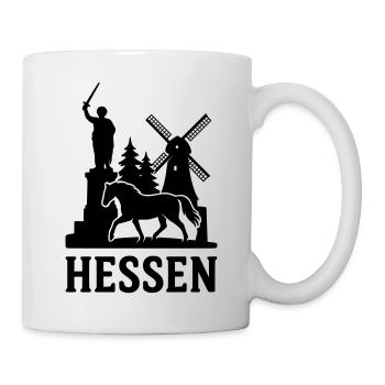 hessen silhouette - Tasse - Weiß - Rechts
