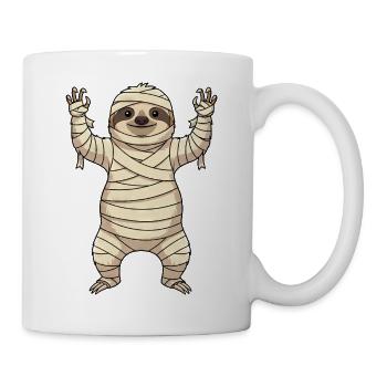 Mignon Halloween Zombie paresseux Dessin animé Monstre - Mug blanc - blanc - Droite