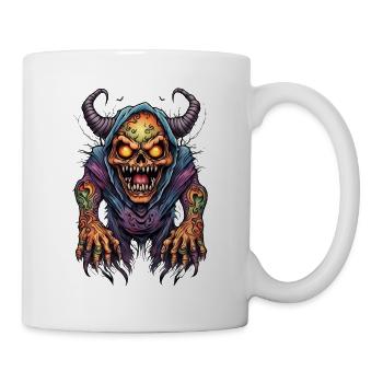 Corrupted Demon with Flame Eyes - Mug - white - Right