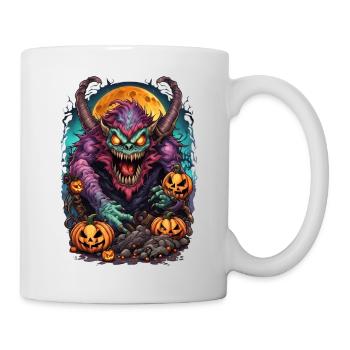 Dämon Halloween  - Tasse - Weiß - Rechts