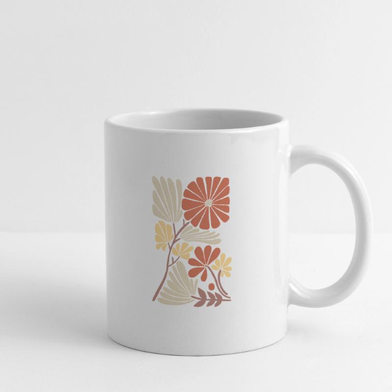 Boho Floral Pattern Mug