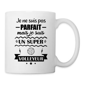Super Volleyball Spieler Sport Beachvolleyball - Tasse - Weiß - Rechts