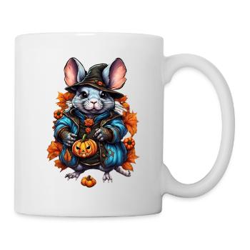 Witch Rat Autumn Outfit - Mug - white - Right