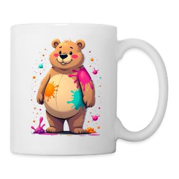 Colorful Colored Bear Art - Mug - white - Right