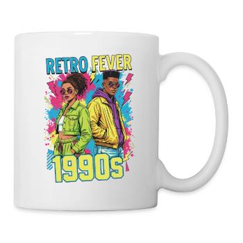 90s 90s Music Colorful Party Carnival Costume - Mug - white - Right