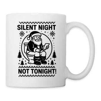 Nuit silencieuse pas ce soir - Mug blanc - blanc - Droite