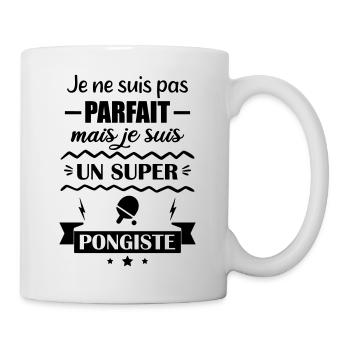 Super Pongiste Tennis de Table Ping-Pong Ping Pong - Mug blanc - blanc - Droite