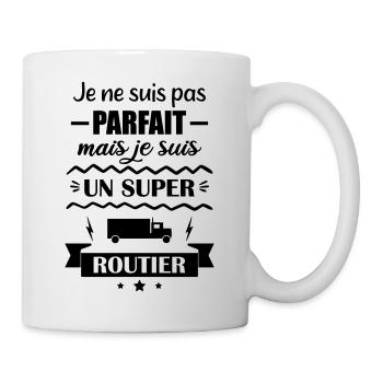 Super Chauffeur Routier Camion - Mug blanc - blanc - Droite