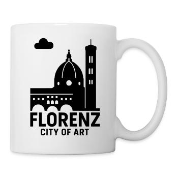 Florence Italie Silhouette - Mug blanc - blanc - Droite