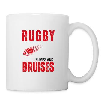 Rugby Player Bumps and Bruises - Mug - white - Right
