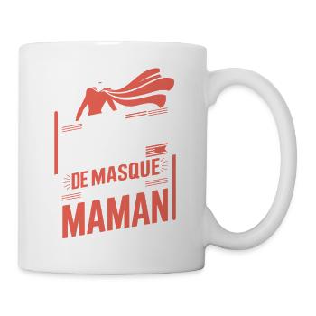 Mom Superhero Without a Mask - Mug - white - Right