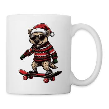 Hyäne Weihnachten Lustig - Tasse - Weiß - Rechts