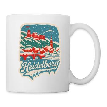 Paysage hivernal de Heidelberg - Mug blanc - blanc - Droite