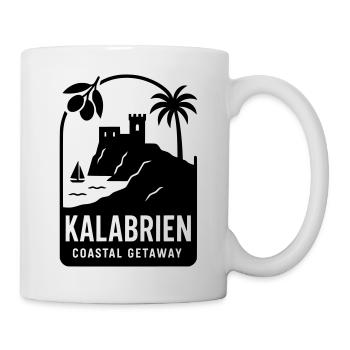 kalabrien silhouette - Tasse - Weiß - Rechts