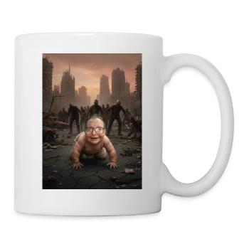 Bébé dans la forêt de la ville zombie - Mug blanc - blanc - Droite