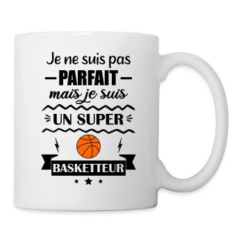 Not perfect but great basketball player - Mug - white - Right