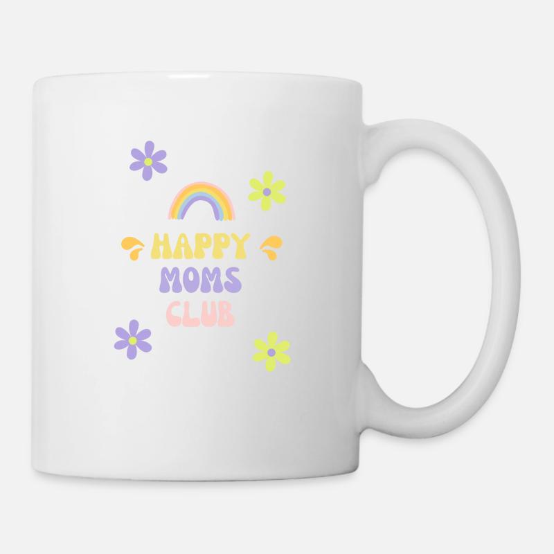 Happy Moms - Tasse - Weiß