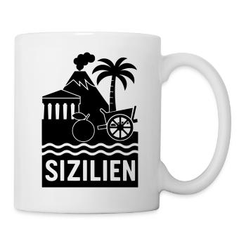 Silhouette Sicile - Mug blanc - blanc - Droite