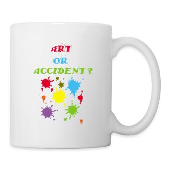 Kunst oder Unfall? - Tasse - Weiß - Rechts