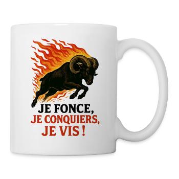 Aries Star Sign - Astrology - Mug - white - Right
