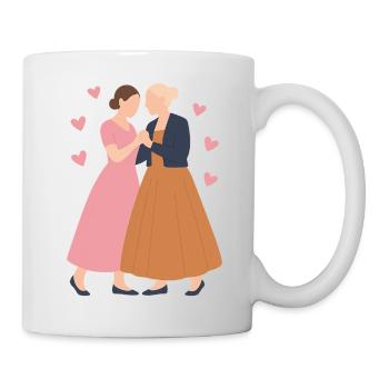 Dancing Friends Women Love and Friendship - Mug blanc - blanc - Droite