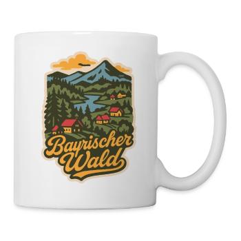 Bayerischer Wald Deutschland - Tasse - Weiß - Rechts