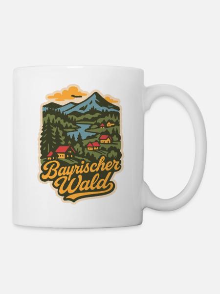 Bayerischer Wald Deutschland - Tasse - Weiß