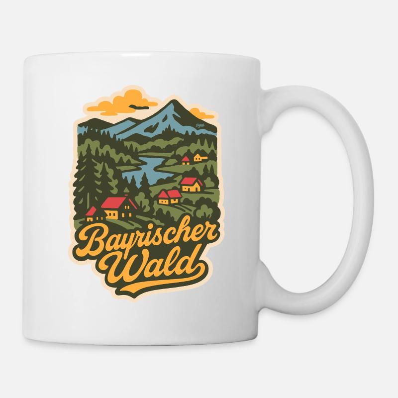Bayerischer Wald Deutschland - Tasse - Weiß