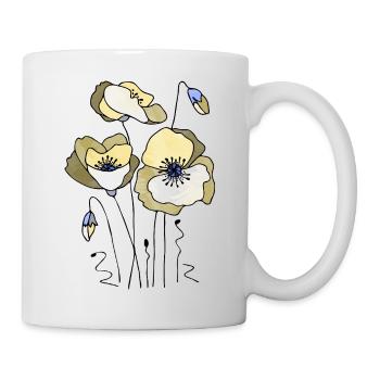 Fleur - Mug blanc - blanc - Droite