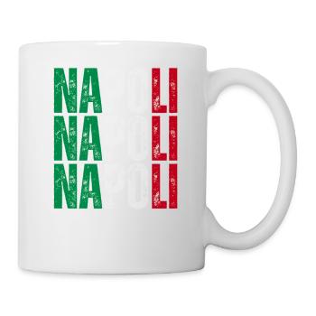 Neapel Italien, Souvenir von Neapel - Tasse - Weiß - Rechts