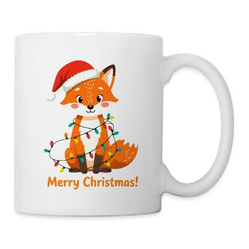 Fox Christmas Shirt Christmas Merry Christmas - Mug - white - Right
