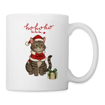 HoHoho, Grey Cat - Mug - white - Right