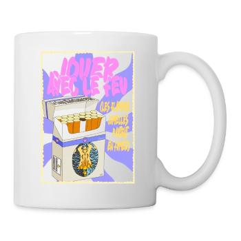 Zigarettenschachtel Leidenschaftliche Liebe Zwillingsflammen - Tasse - Weiß - Rechts