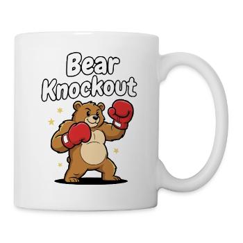 Boxing Bear Knockout - Mug - white - Right