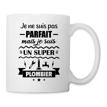Not perfect but great plumber - Mug - white - Right