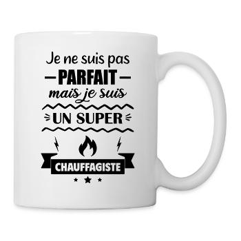 Not perfect but great heating engineer - Mug - white - Right