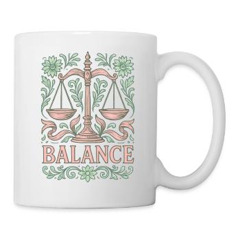 Waage Sternzeichen - Tasse - Weiß - Rechts