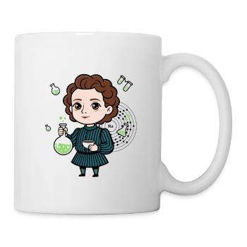 Die kleine Marie Curie - Tasse - Weiß - Rechts