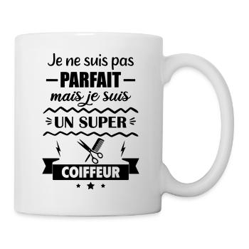 Pas parfait mais super coiffeur - Mug blanc - blanc - Droite