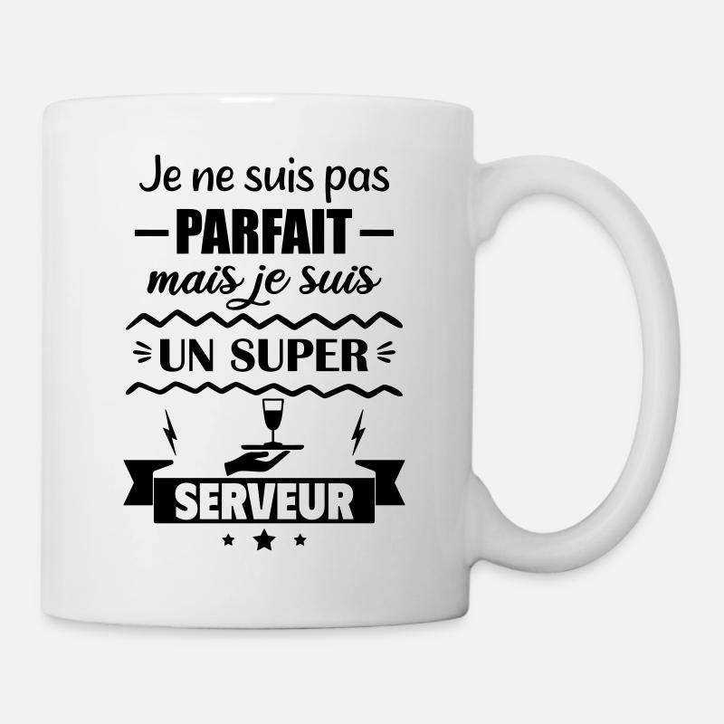Nicht perfekt, aber toller Server - Tasse - Weiß