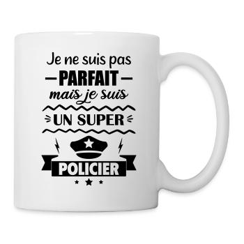 Not perfect but super police - Mug - white - Right
