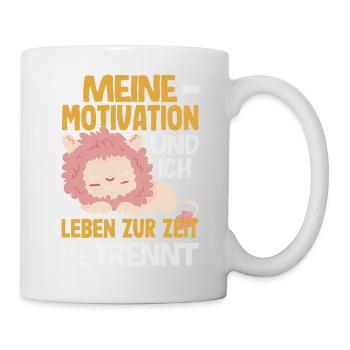 Ma motivation et moi - actuellement séparés - Mug blanc - blanc - Droite