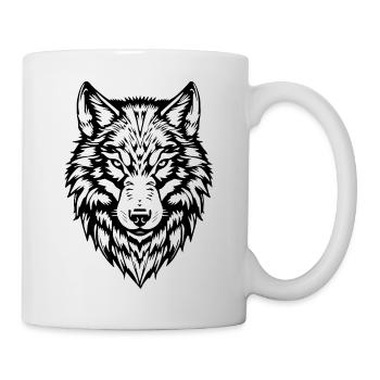 Cadeau T-shirt loups loups - Mug blanc - blanc - Droite