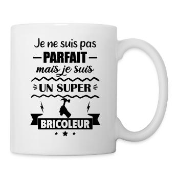 Pas parfait mais super bricoleur - Mug blanc - blanc - Droite