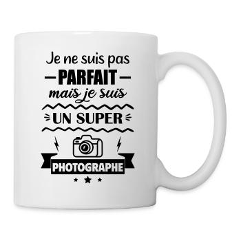 Pas parfait mais super photographe - Mug blanc - blanc - Droite