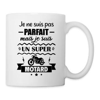 Pas parfait mais super motard Moto - Mug blanc - blanc - Droite