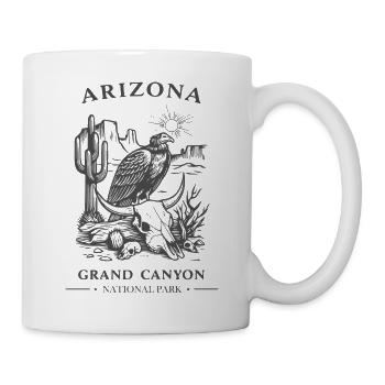 Corbeau au Grand Canyon, Arizona - Mug blanc - blanc - Droite