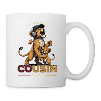Futur Cousin 2026 Annonce Grossesse Cadeau - Mug blanc - blanc - Droite