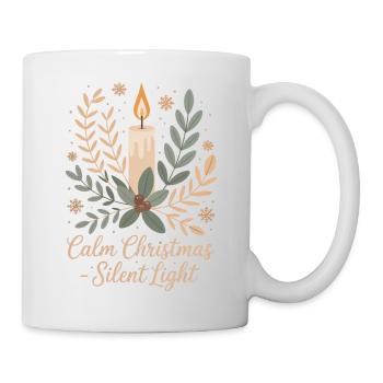 Botanisches Weihnachtsdesign - Tasse - Weiß - Rechts
