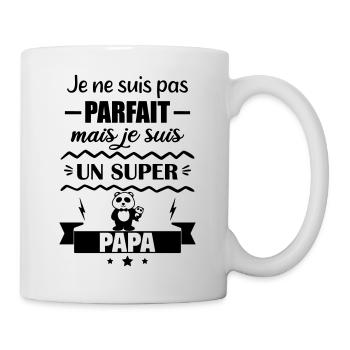 Nicht perfekt, aber toller Vater - Tasse - Weiß - Rechts